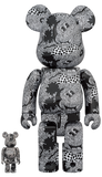 MEDICOM TOY BE@RBRICK Keith Haring Mickey Mouse 100% & 400% Bearbrick