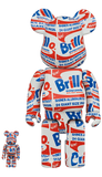 MEDICOM TOY BE@RBRICK ANDY WARHOL Brillo 100% & 400% Bearbrick