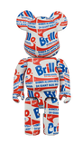 MEDICOM TOY BE@RBRICK ANDY WARHOL Brillo 100% & 400% Bearbrick