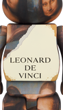MEDICOM TOY BE@RBRICK LEONARD DE VINCI Mona Lisa 100% & 400% Bearbrick