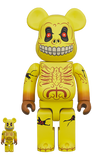 MEDICOM TOY BE@RBRICK SKULL FACE 100% & 400% Bearbrick