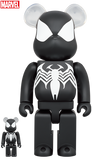 MEDICOM TOY BE@RBRICK SPIDER MAN Black Costume 100% & 400% Bearbrick
